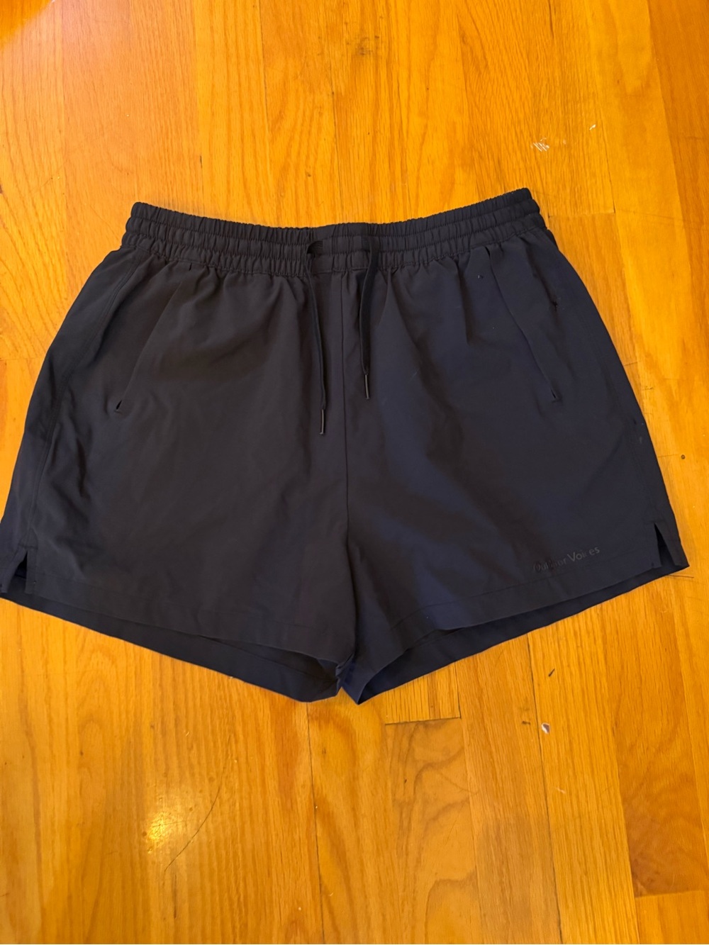 Outdoor Voices Black Athletic Drawstring Shorts